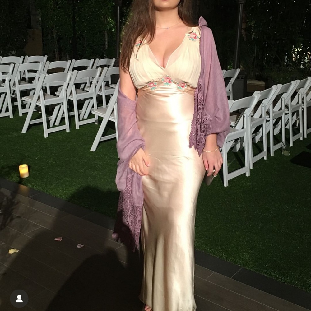 Topshop Pink Sweetheart Maxi Gown